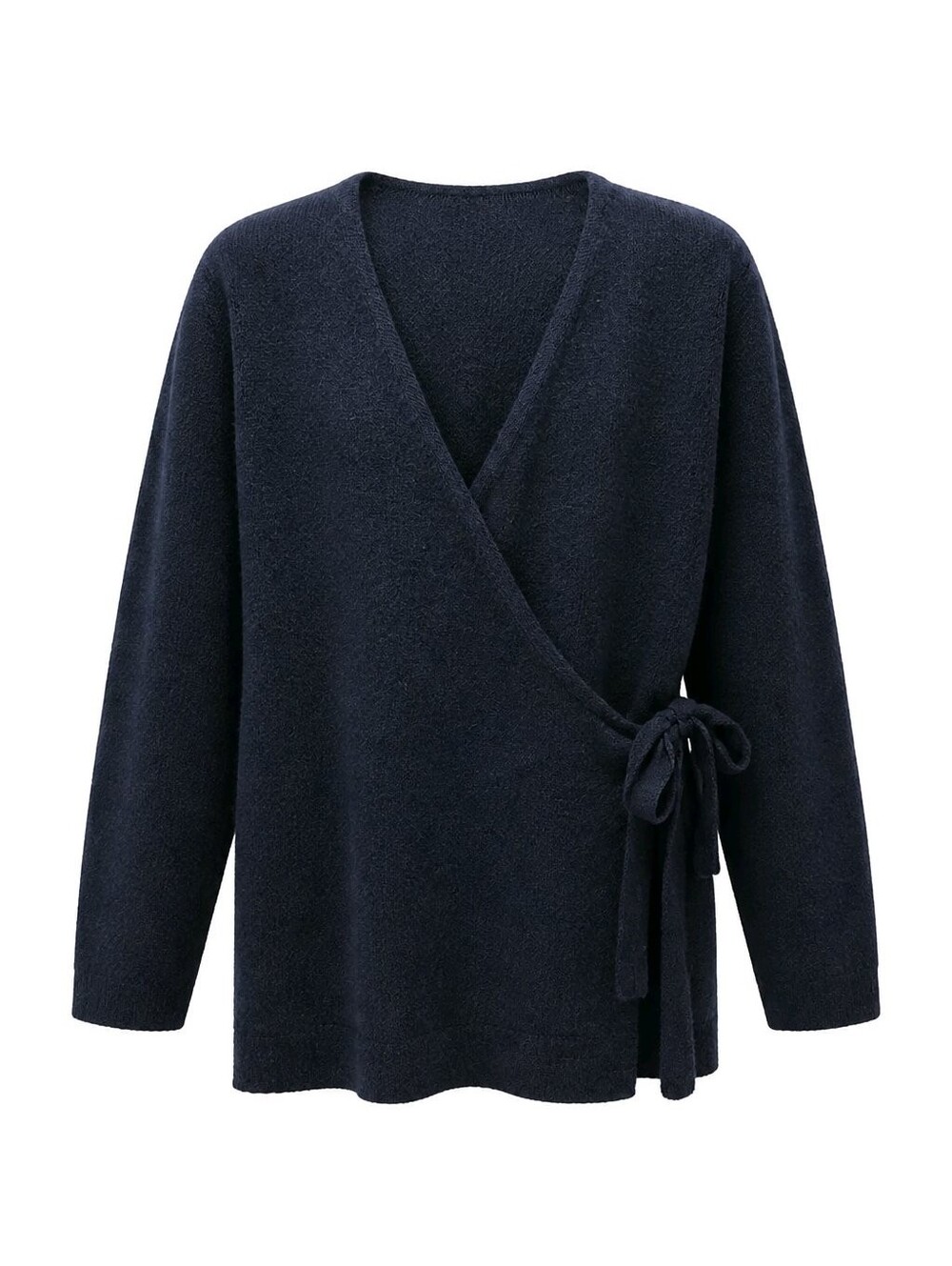 Talbots Black Pure Cashmere Wrap Tie Cardigan Lightweight Sweater Sz Large